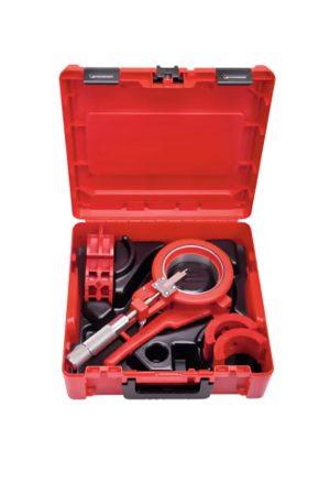 ROCUT 110 APPAREIL POUR COUPER ET CHANFREINER TUBE PVC - PEHD - PE - PP DE 50-75-110MM AVEC VALISE